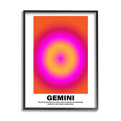 Funny Gemini Astrology Framed by House of Lulu