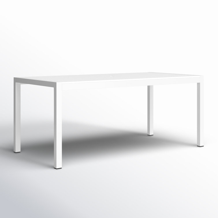 Aynura 71'' Plastic / Acrylic Outdoor Dining Table