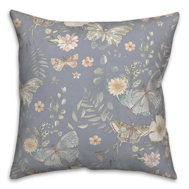  Housse de coussin décoratif en polyester / mélange de polyester, Bleu