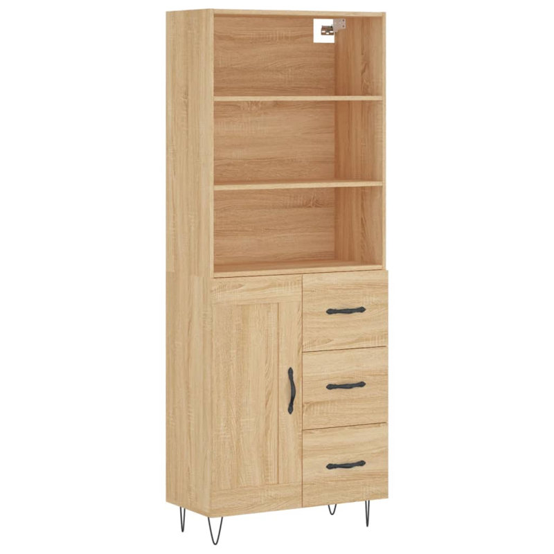 Copey 69.5cm Wide 3 Drawer, Sonoma Oak