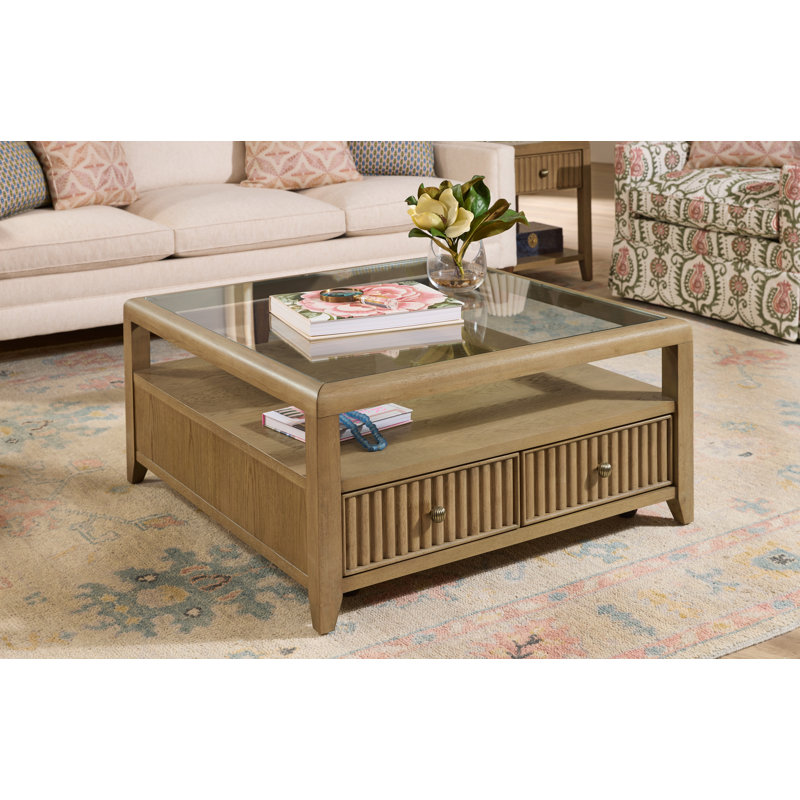 Drift Square Coffee Table With Casters