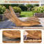 Chaise berçante d'extérieur en acacia Subrena