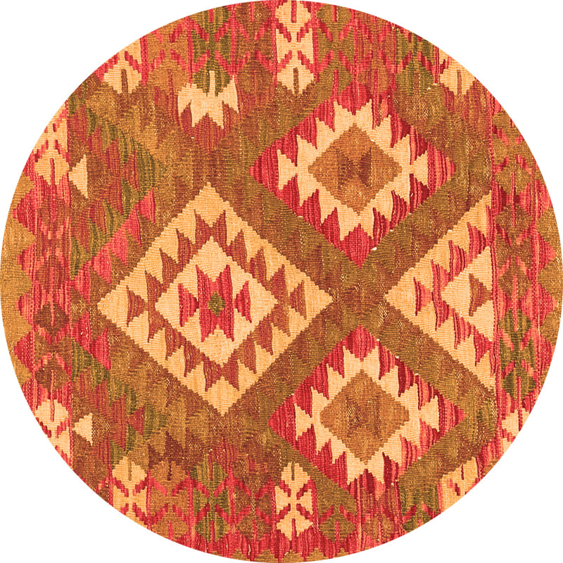 Mirle Performance Southwestern Indoor Rug, Round 6'