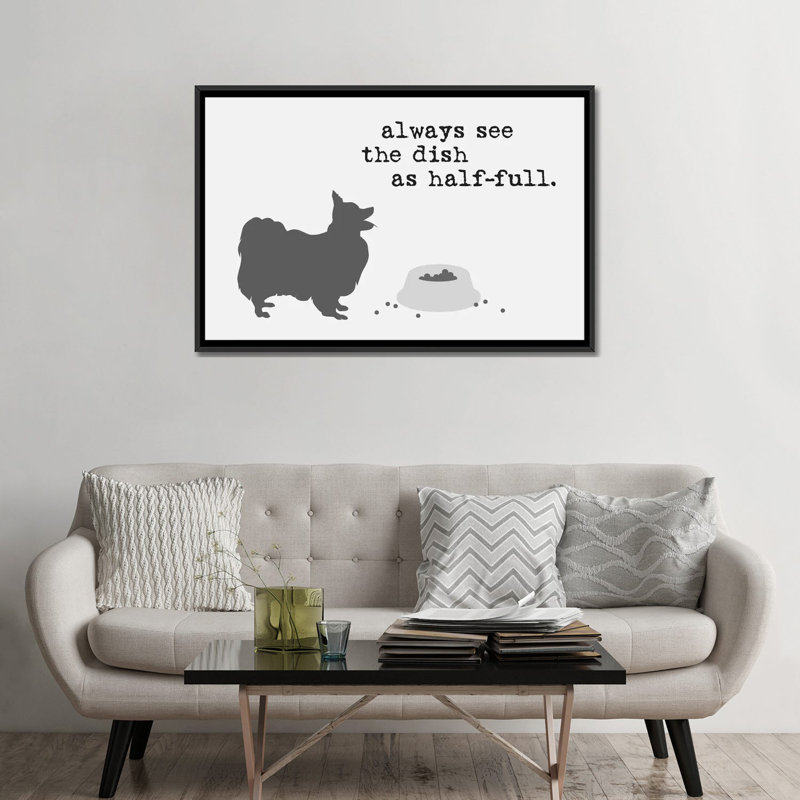 «Half Full II» par Dog is Good and Cat is Good - Giclée sur toile tendue avec châssis, H 32 po x l 48 po x P 1,5 po