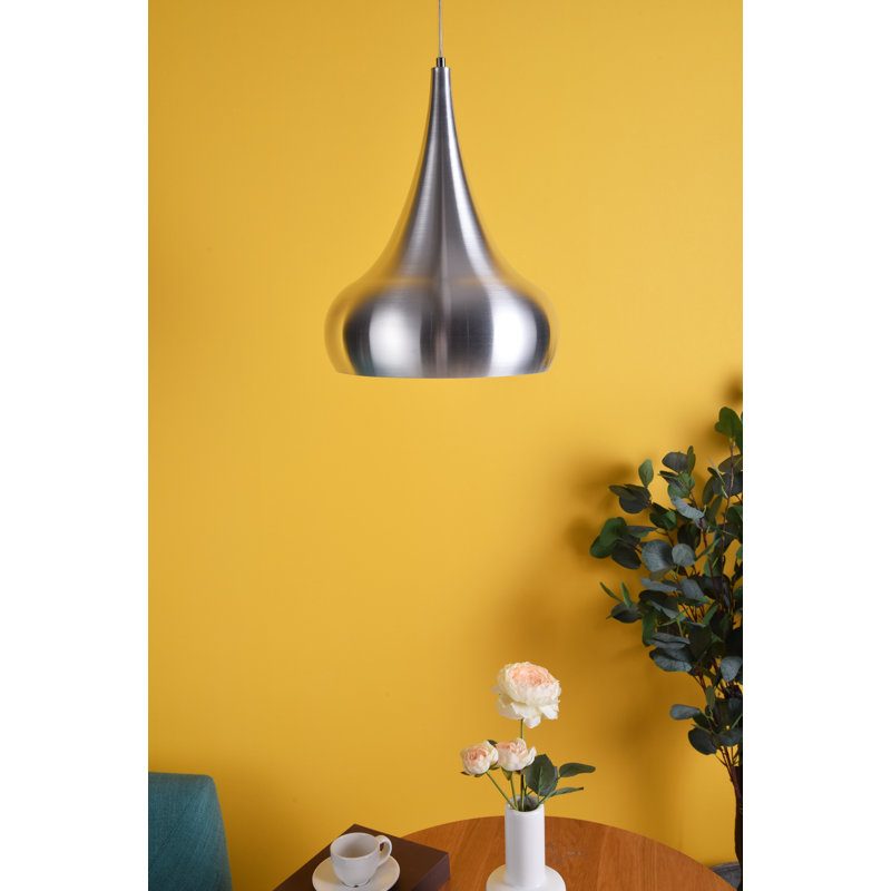 Beaudry 1 - Light Single Pendant, Burnished Nickel, 15" H x 11.5" W x 11.5" D