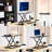 Vivo Black 30" Single Top Ergonomic Scissors Lift Keyboard And Mouse Riser
