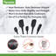 Ensemble de 5 spatules flexibles en silicone - noir-1288428475