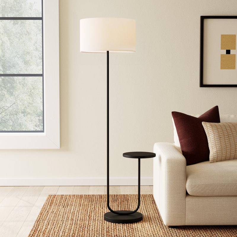 65.75'' Tray Table Floor Lamp, Blackened Bronze