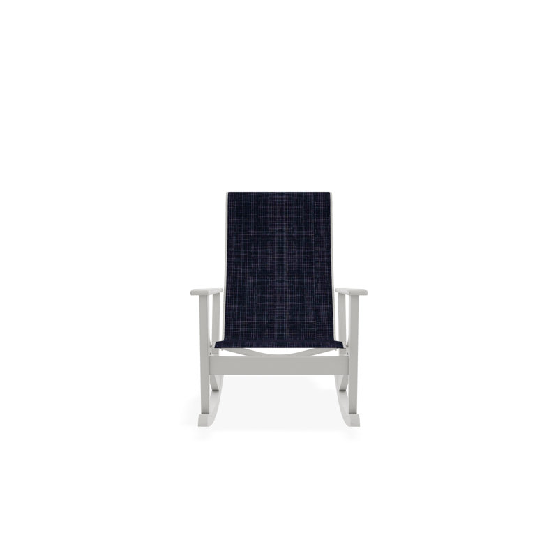 Fauteuil berçant Wexler, Neige, Bleu marine Moments