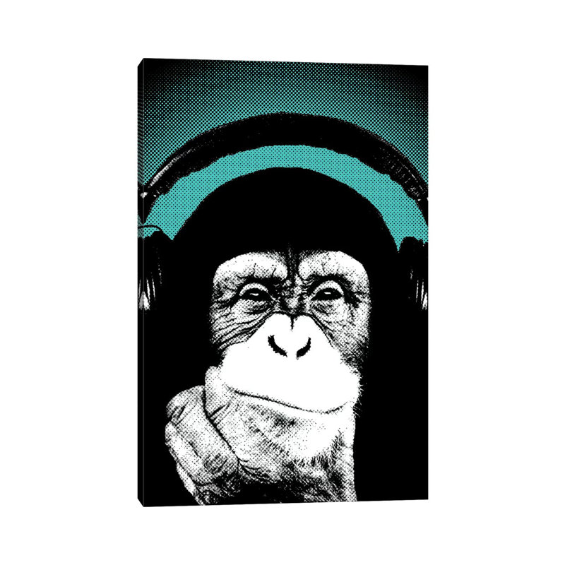 Monkey BL II by Steez - Gallery-Wrapped Canvas Giclée on Canvas, Canvas, 20.32 cm H x 30.48 cm W