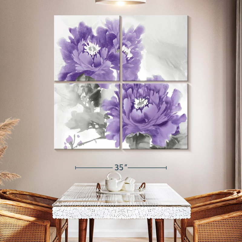 Harnek Flower Bloom In Amethyst I
