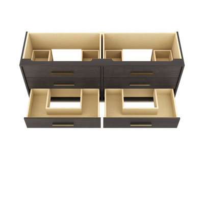 Rift White Oak Double Drawer Bath Vanity