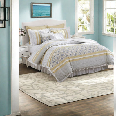 Piece Bedding Sets, Cotton Percale Cal King Farmhouse Bedroom Home