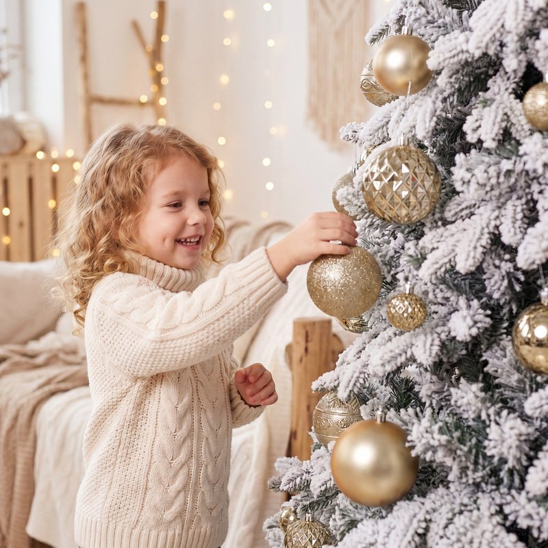 Shatterproof Plastic Christmas Ball Ornaments For Tree, Baubles With Assorted Finishes, Lightweight Hanging Holiday Decor For Xmas Tree Styling, Gold