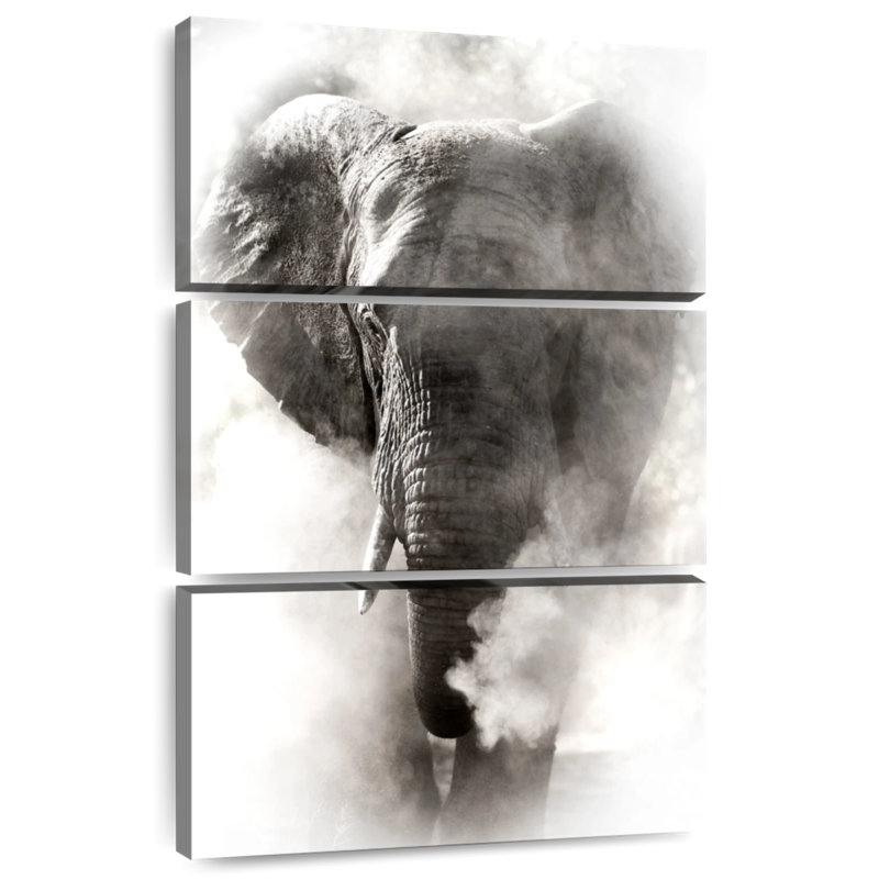 Brampt Dusty African Elephant, 32" H x 20" W