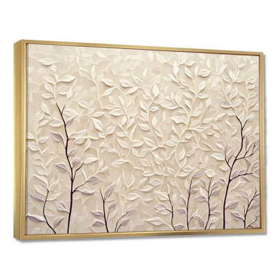 Beige Woods Forest Landscape II - Forest Landscape Print Wall Art