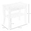 2-tier Bathroom Shower Bench – Slatted Seat With Storage, Comfortable & Safe