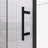 36"W Matte Black Aluminum Frame Bifold Shower Door