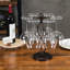 Metal Tabletop Wine Glass Rack in Bronze