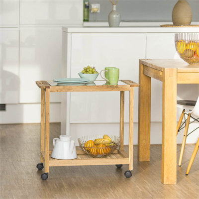 Fie Solid Wood Kitchen Cart