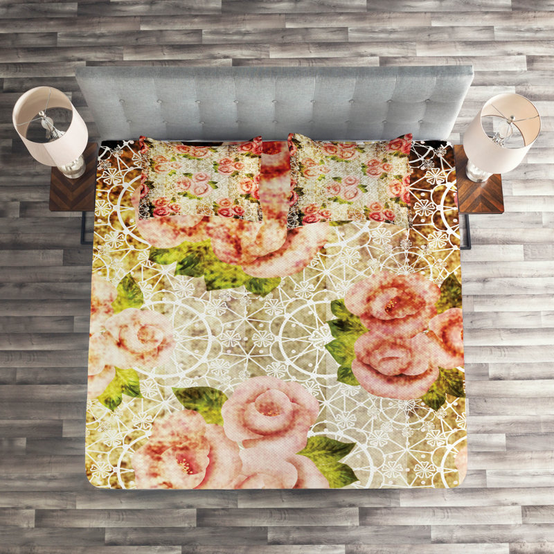 Traditional Floral Coverlet
