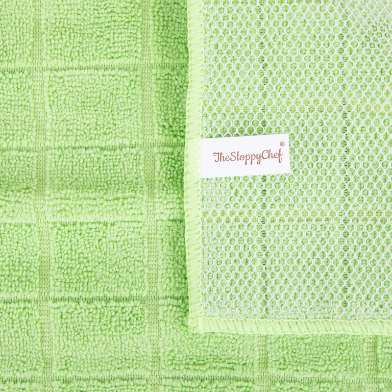 Jacquard Dish Cloth Kitchen Towel, Green