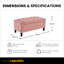 Polyester Upholstered Bench-960228815