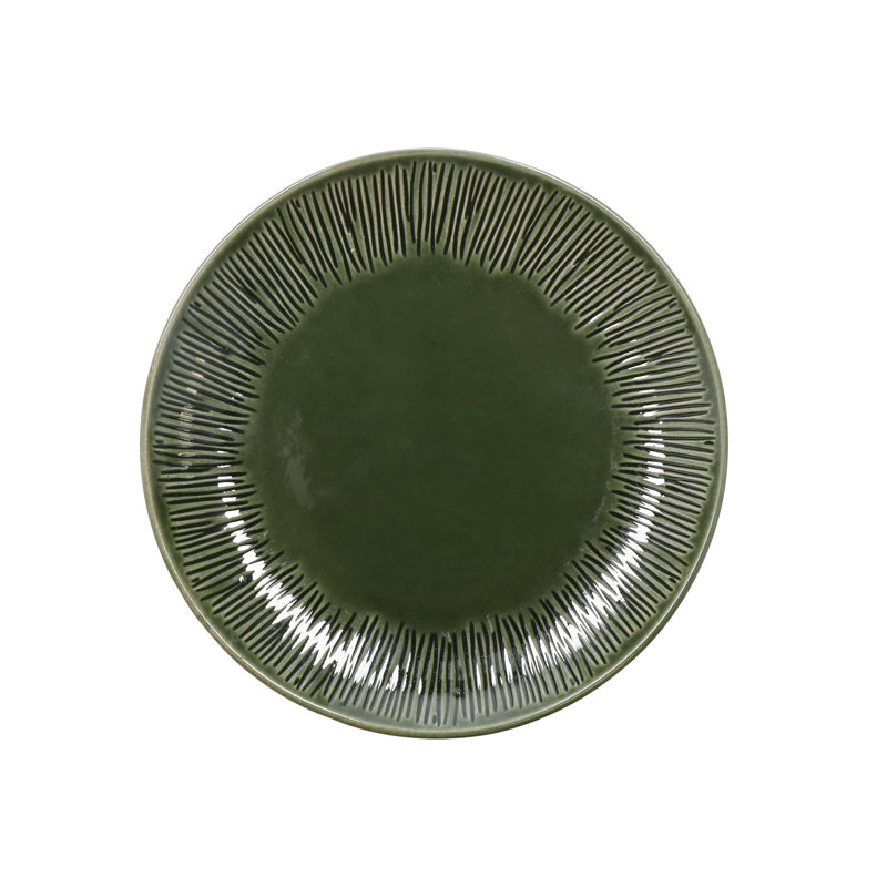 Mikasa Jardin Stoneware Side Plates, 21.5cm, Green