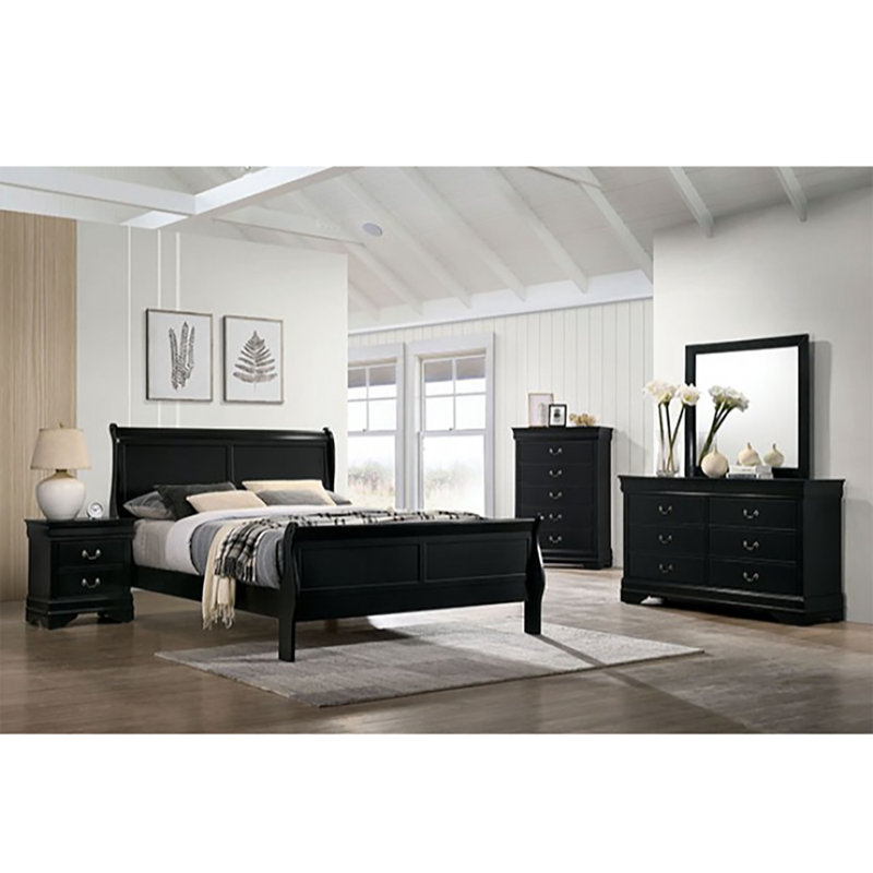 Miroir pour commode Dimopulu, Noir