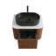 Ensemble de meuble-lavabo cannelé 24 po avec armoire de rangement et tiroirs Avalon-133010640