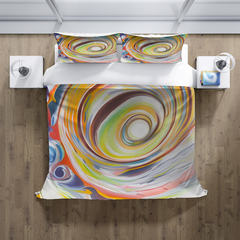 Abstract Duvet Cover, King Duvet Cover + 2 King Shams
