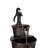 Rustic Pump and Barrel Water Fountain, 40"