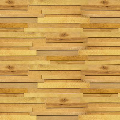 Ensemble de 8 panneaux muraux 3D, planches de bois récupérées style rustique (10,5 pieds carrés)