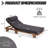 Outdoor Acacia Wood Chaise Lounge With Adjustable Recline, Headrest & Pull-Out Side Tray For Patio Or Poolside-244850940