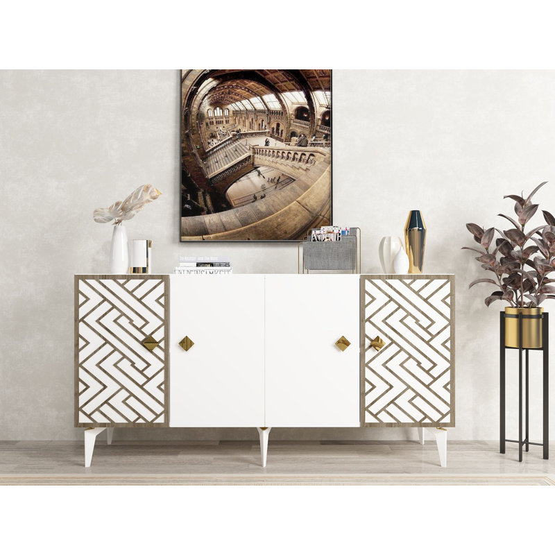Olivia 150cm Console Table, White
