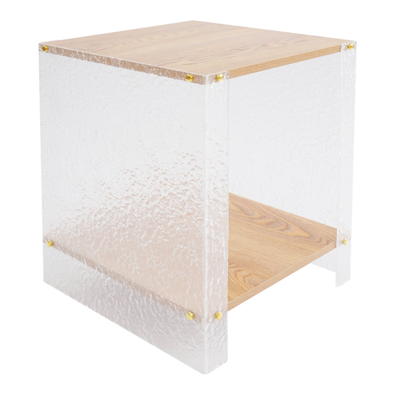 2-Tier Sofa Side Table, Brown