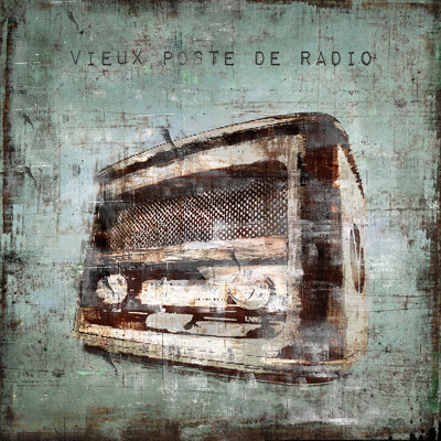 Vieux Poste De Radio Print by Zoey Riley
