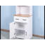 Armoire de cuisine en bois avec garde-manger blanc