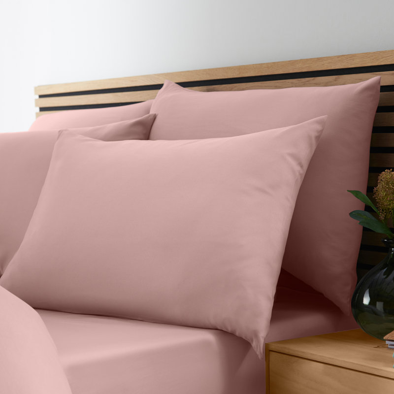 So Soft Non-Iron Duvet Cover Set, Double, Blush Pink