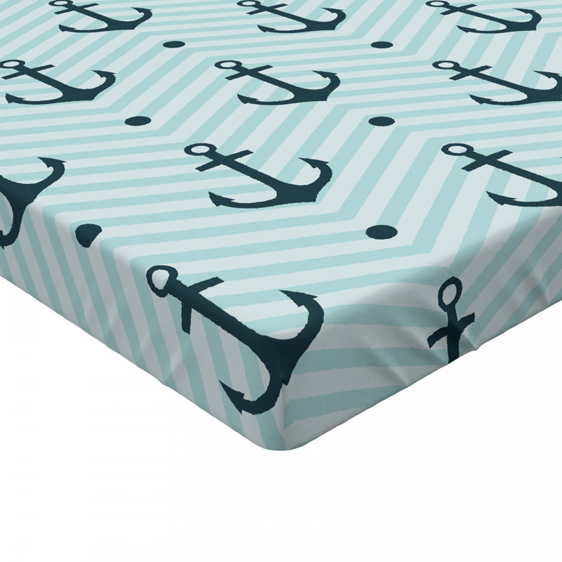 Microfiber Chevron Fitted Sheet, Twin Fitted Sheet