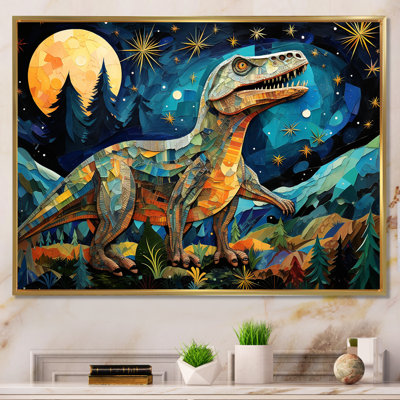 Ancienne légende des dinosaures III - art de mur de dinosaure