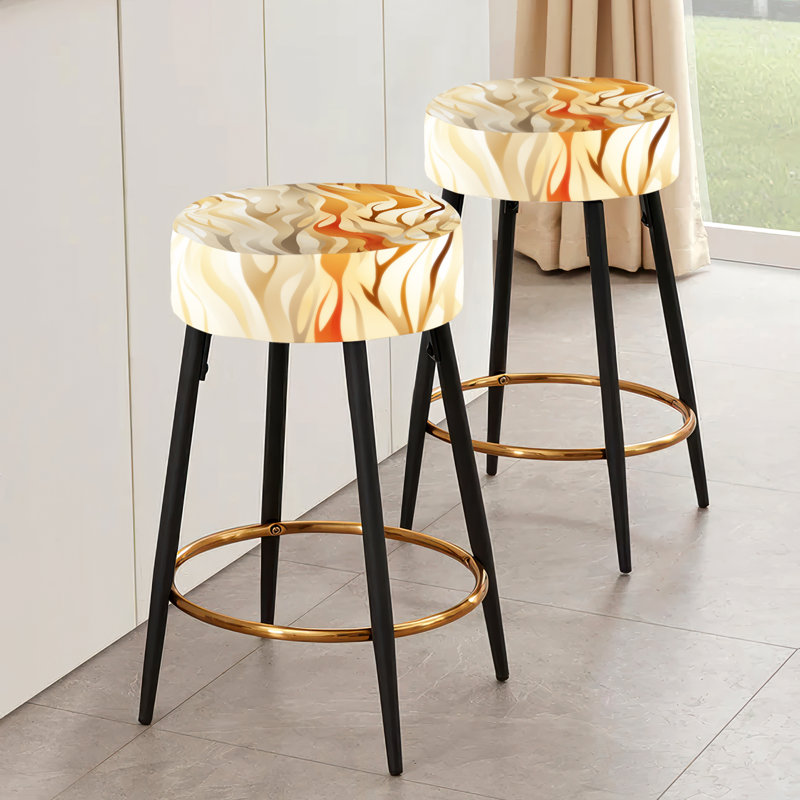 Driftwood Dreams - motif tropical - ensemble de 2 tabourets de bar tropicaux