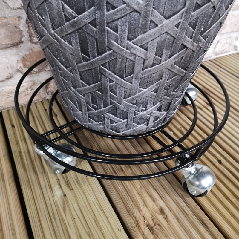 Caziyah Metal Caddy Plant Stand, 32cm H x 32cm W x 32cm D