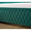 Lit de jour rembourré avec lit gigogne, structure de lit en bois robuste, conception de grille de diamant moderne, pour chambre à coucher, chambre d'amis (émeraude)-657720852