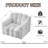 40" Modern Chenille Style Accent Chair - Fashionable Cloud Design, Wide Seat, and Sturdy Solid Wood Frame-317348204