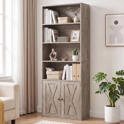 Bibliothèque ouverte avec portes Aillee 70,9 "avec portes