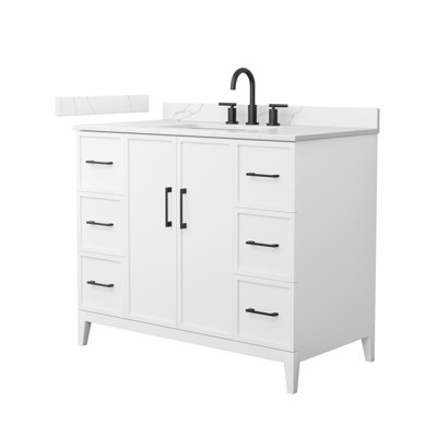 Elan 42'' Single Bathroom Vanity with Quartz Top