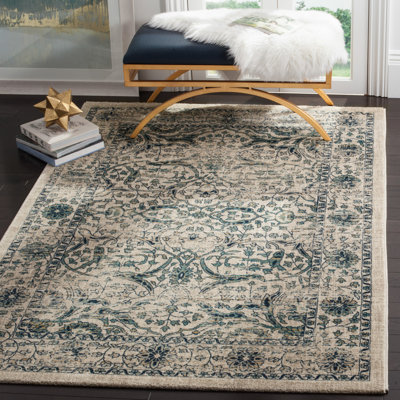 Tapis oriental beige / bleu Osakis