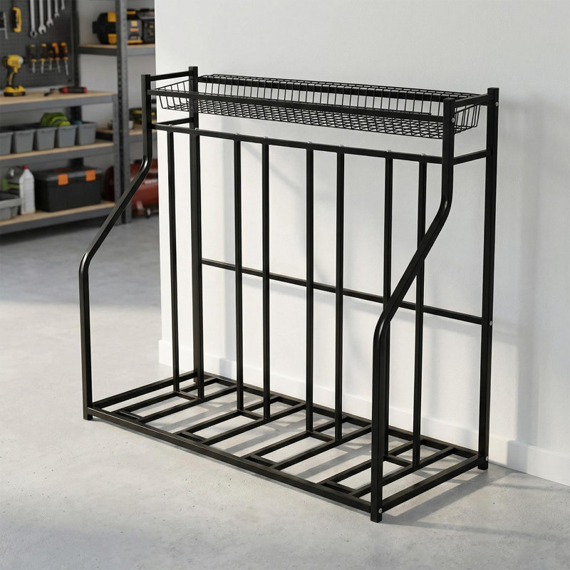 Support pour 4 vélos - Station de rangement pour équipement de sport d'intérieur avec porte-vélos