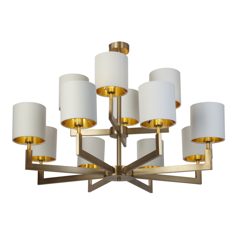 Liana 12 - Light Shaded Chandelier